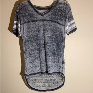 Grey and white t-shirt